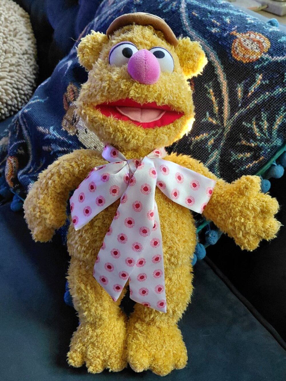 Muppets Most Wanted Fozzie Bear Plush Doll - Disney Stuffed Animal 15"